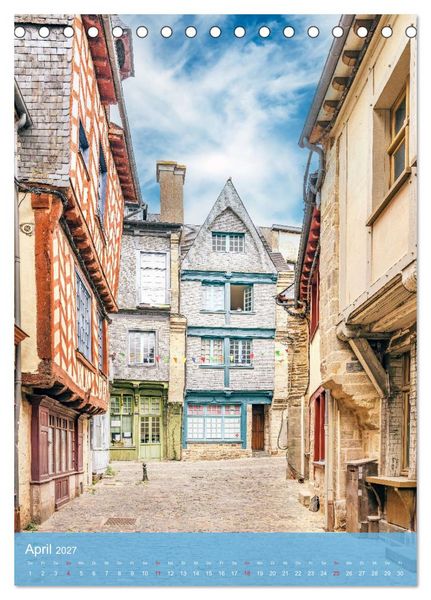 Produktbild: Bonjour Bretagne (Tischkalender 2027 DIN A5 hoch), CALVENDO Monatskalender
