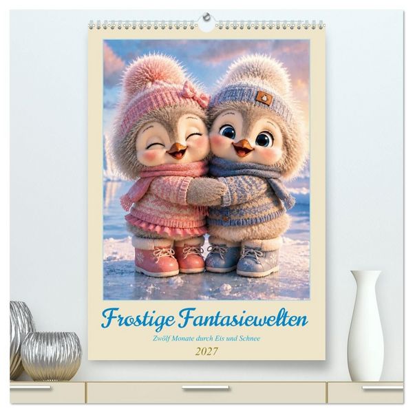 Produktbild: Frostige Fantasiewelten (hochwertiger Premium Wandkalender 2027 DIN A2 hoch), Kunstdruck in Hochglanz