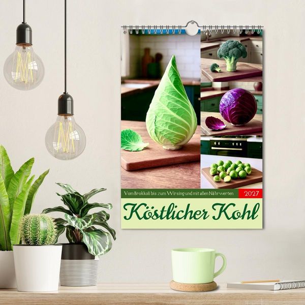 Produktbild: K&ouml;stlicher Kohl (Wandkalender 2027 DIN A4 hoch), CALVENDO Monatskalender