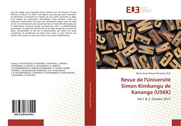 Produktbild: Revue de l'Universit&eacute; Simon Kimbangu de Kananga (USKK)