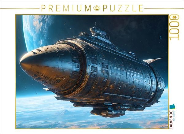 Produktbild: CALVENDO Puzzle Riesiger Raumtransporter galaktischer Nomaden | 1000 Teile Lege-Gr&ouml;&szlig;e 64x48cm Foto-Puzzle f&uuml;r gl&uuml;ckliche Stunden