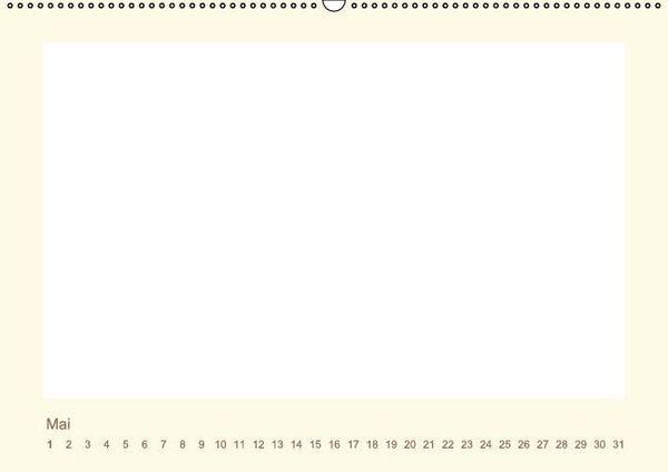 Produktbild: Immerw&auml;hrender Kalender zum selber Gestalten (Wandkalender immerw&auml;hrend DIN A2 quer)