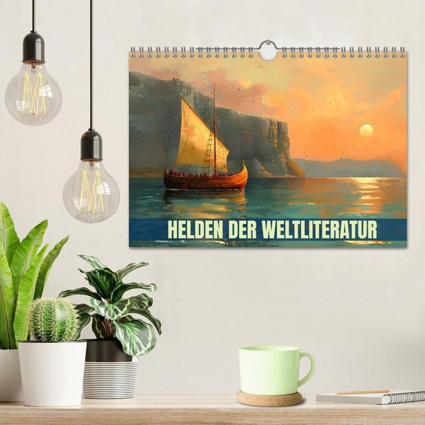 Produktbild: Helden der Weltliteratur (Wandkalender 2026 DIN A4 quer), CALVENDO Monatskalender