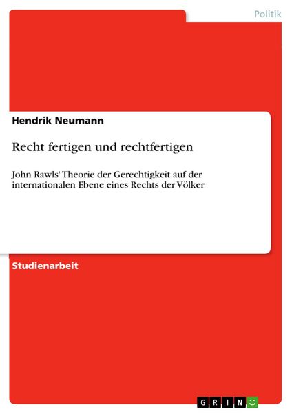 Produktbild: Recht fertigen und rechtfertigen