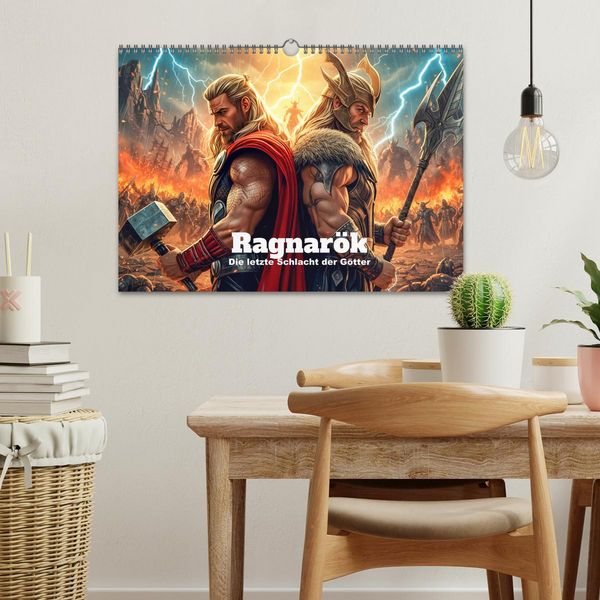 Produktbild: Ragnar&ouml;k &ndash; Die letzte Schlacht der G&ouml;tter (Wandkalender 2027 DIN A3 quer), CALVENDO Monatskalender