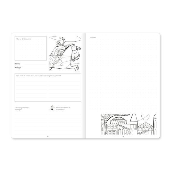 Produktbild: Predigt-Notizbuch f&uuml;r Kinder