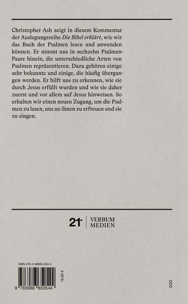 Produktbild: Psalmen | Kommentar (Die Bibel erkl&auml;rt)