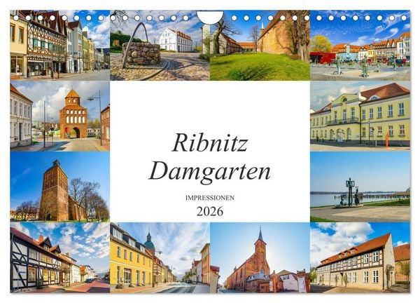Produktbild: Ribnitz Damgarten Impressionen (Wandkalender 2026 DIN A4 quer), CALVENDO Monatskalender
