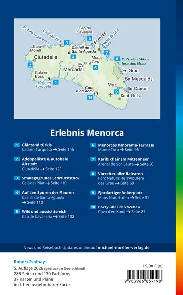 Produktbild: MICHAEL M&Uuml;LLER Reisef&uuml;hrer Menorca