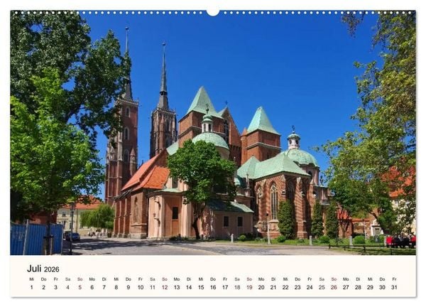 Produktbild: Die Dominsel - Historisches Zentrum der Stadt Breslau (Wandkalender 2026 DIN A2 quer), CALVENDO Monatskalender
