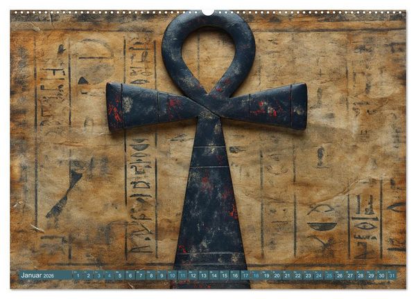 Produktbild: Papyrus-Propheten - KI-Enth&uuml;llungen aus der Vergangenheit (hochwertiger Premium Wandkalender 2026 DIN A2 quer), Kunstdruck in Hochglanz
