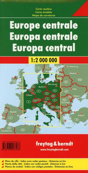 Zentraleuropa 1 : 2 000 000. Autokarte