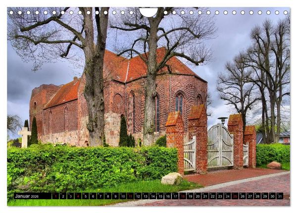 Produktbild: Kirchen in Ostfriesland (Wandkalender 2026 DIN A4 quer), CALVENDO Monatskalender