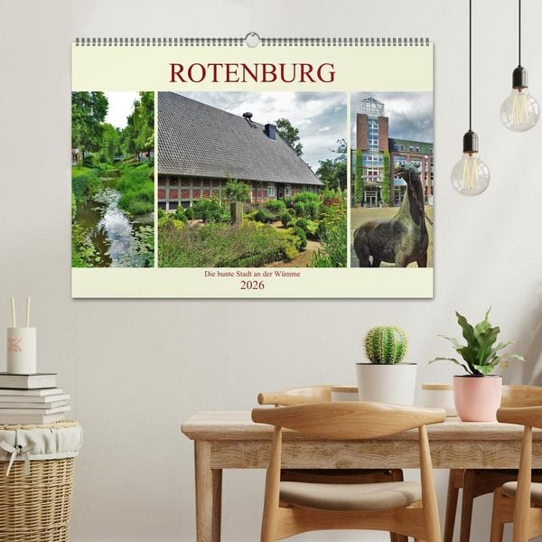 Produktbild: Rotenburg - Die bunte Stadt an der W&uuml;mme (Wandkalender 2026 DIN A2 quer), CALVENDO Monatskalender
