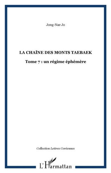 Produktbild: La chaine des monts Taebaek