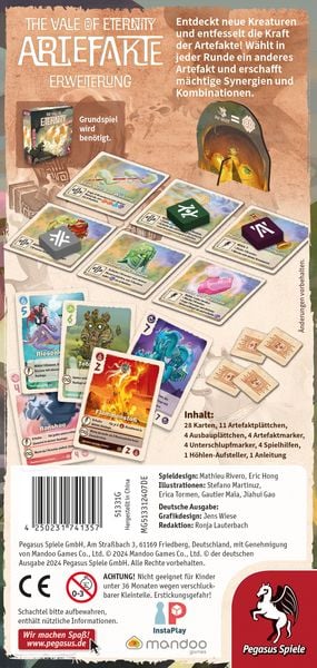 Produktbild: The Vale of Eternity: Artefakte [Erweiterung]