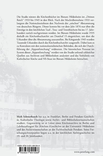 Produktbild: Die Kirchenb&uuml;cher und die nationalsozialistische &laquo;Sippenforschung&raquo; im Bistum Hildesheim