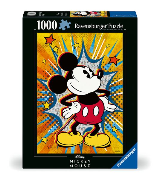 Produktbild: Ravensburger Puzzle 12000472 - Retro Mickey - 1000 Teile Mickey Mouse Puzzle f&uuml;r Disney-Fans ab 14 Jahren