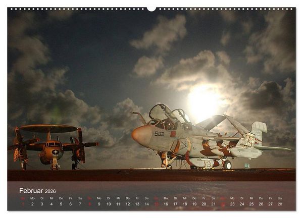 Produktbild: Luftwaffe. Kampfflugzeuge der USA (hochwertiger Premium Wandkalender 2026 DIN A2 quer), Kunstdruck in Hochglanz