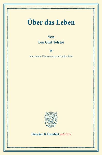 Produktbild: &Uuml;ber das Leben.