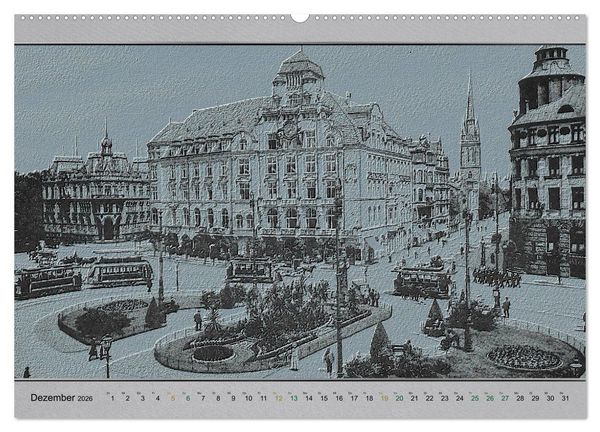 Produktbild: Hannover, alte Aufnahmen neu interpretiert. (hochwertiger Premium Wandkalender 2026 DIN A2 quer), Kunstdruck in Hochglanz