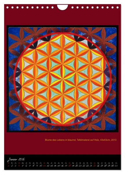 Produktbild: Die heilige Blume des Lebens - Mandalas von Istvan Seidel (Wandkalender 2026 DIN A4 hoch), CALVENDO Monatskalender
