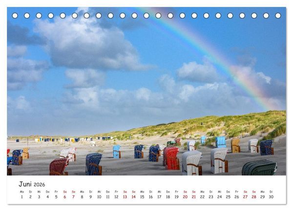 Produktbild: Nordsee, Meer, Strand und Wind (Tischkalender 2026 DIN A5 quer), CALVENDO Monatskalender