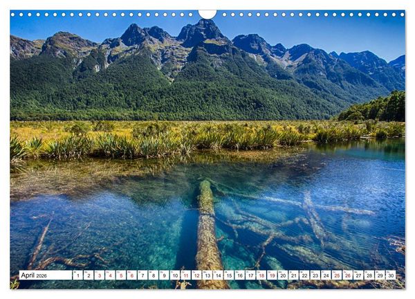 Produktbild: Neuseeland - Die sch&ouml;nsten Orte am anderen Ende der Welt (Wandkalender 2026 DIN A3 quer), CALVENDO Monatskalender