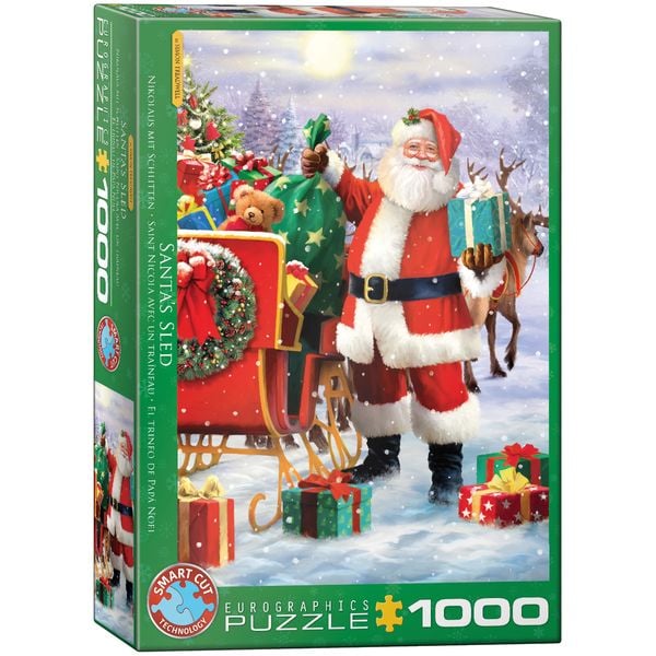 Eurographics 6000-5639 - Nikolaus mit Schlitten von Simon Tread, Puzzle, 1.000 Teile