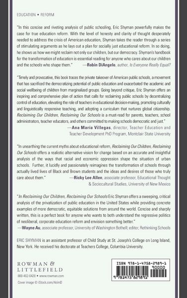 Produktbild: Reclaiming Our Children, Reclaiming Our Schools