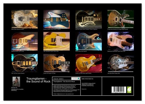 Produktbild: Traumgitarren - the Sound of Rock (Wandkalender 2026 DIN A3 quer), CALVENDO Monatskalender