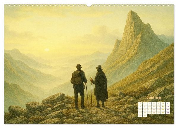Produktbild: Im Licht der Sehnsucht - Romantische Landschaften (Wandkalender 2026 DIN A2 quer), CALVENDO Monatskalender