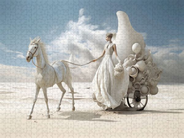 Produktbild: CALVENDO Puzzle Surrealismus trifft Pferdefans | 2000 Teile Lege-Gr&ouml;&szlig;e 90x67cm Foto-Puzzle f&uuml;r gl&uuml;ckliche Stunden