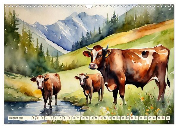 Produktbild: Sehnsucht Berge (Wandkalender 2026 DIN A3 quer), CALVENDO Monatskalender