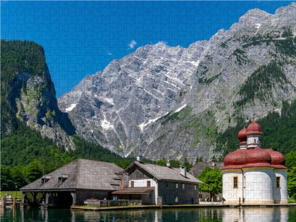 Produktbild: CALVENDO Puzzle Halbinsel Hirschau mit St. Bartholom&auml; | 1000 Teile Lege-Gr&ouml;&szlig;e 64x48cm Foto-Puzzle f&uuml;r gl&uuml;ckliche Stunden