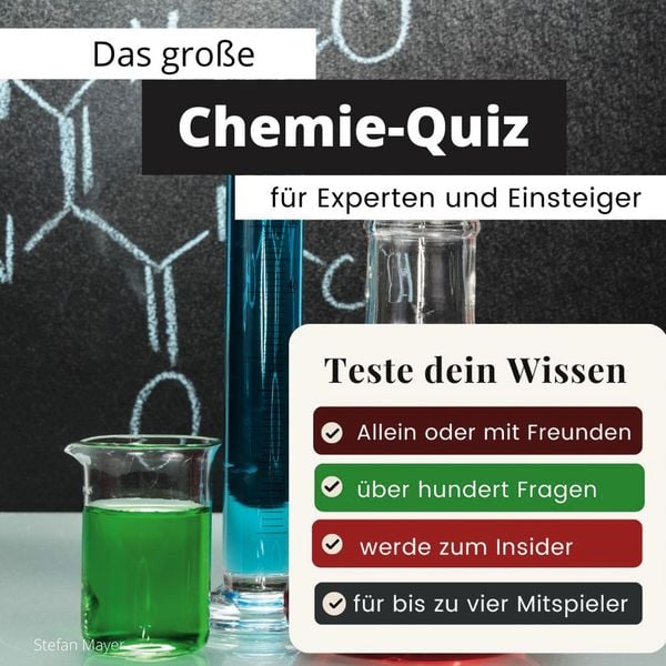 Produktbild: Das gro&szlig;e Chemie-Quiz f&uuml;r Experten und Einsteiger