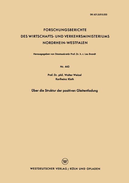 Produktbild: &Uuml;ber die Struktur der positiven Gleitentladung