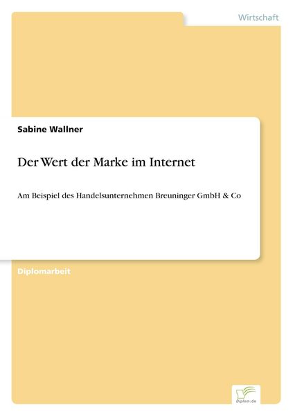 Produktbild: Der Wert der Marke im Internet