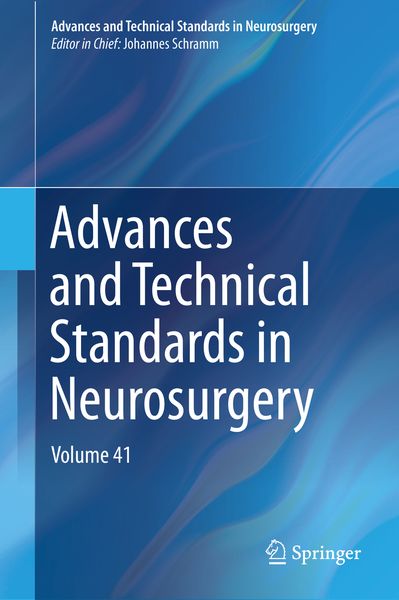 Produktbild: Advances and Technical Standards in Neurosurgery