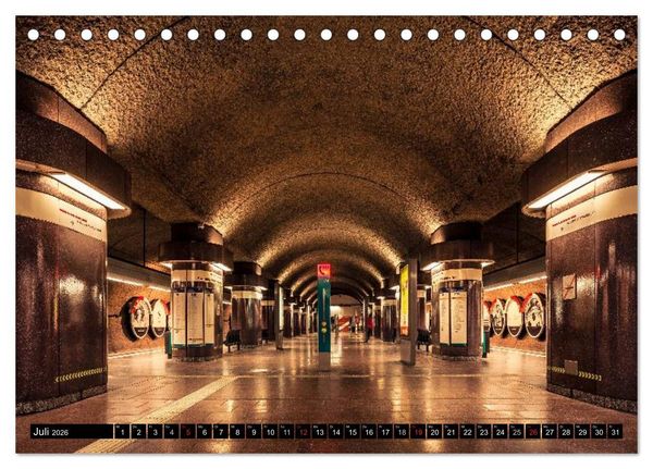Produktbild: Frankfurt - mit der U-Bahn erfahren (Tischkalender 2026 DIN A5 quer), CALVENDO Monatskalender