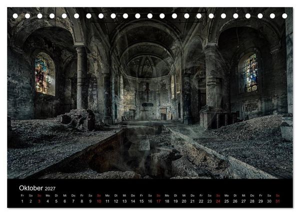 Produktbild: Geheimnisvolle Orte - Lost Places (Tischkalender 2027 DIN A5 quer), CALVENDO Monatskalender