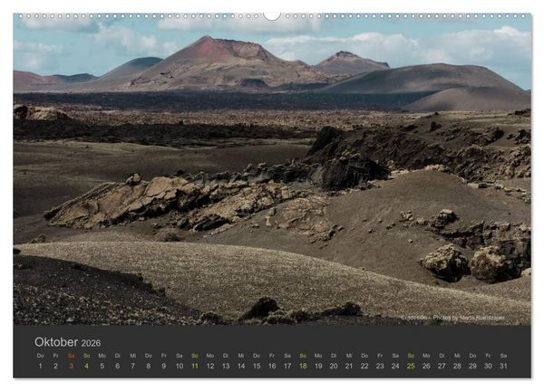 Produktbild: Vulkaninsel &ndash; Lanzarote (Wandkalender 2026 DIN A2 quer), CALVENDO Monatskalender