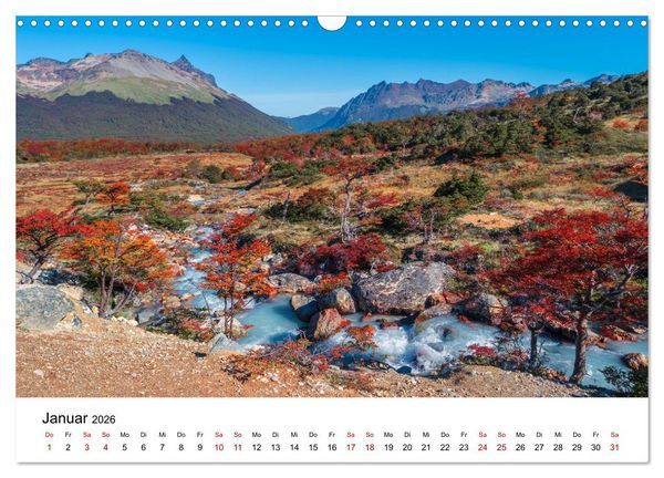 Produktbild: Patagonien, Tierra del Fuego: Am Rand der Welt (Wandkalender 2026 DIN A3 quer), CALVENDO Monatskalender