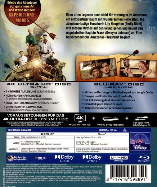 Produktbild: Jungle Cruise (4K Ultra HD) (+ Blu-ray 2D)