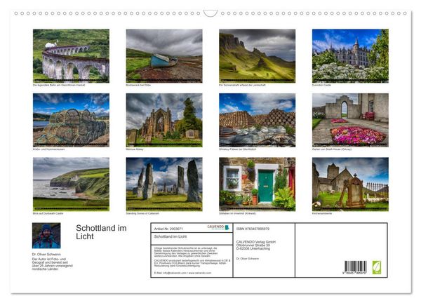 Produktbild: Schottland im Licht (Wandkalender 2026 DIN A2 quer), CALVENDO Monatskalender