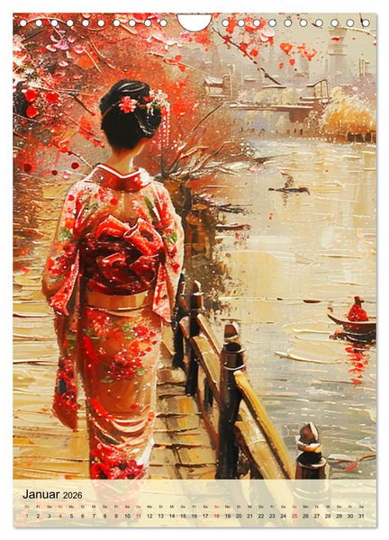 Produktbild: Geishas. Japans traditionelle und faszinierende Kultur (Wandkalender 2026 DIN A4 hoch), CALVENDO Monatskalender