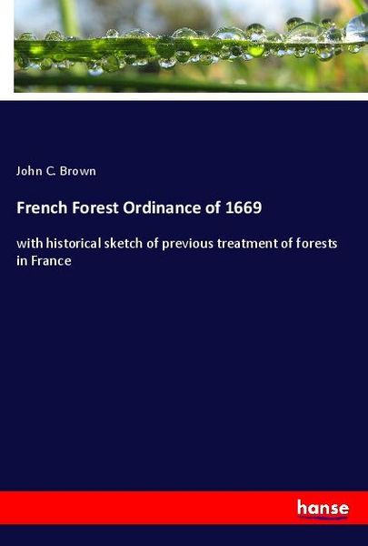Produktbild: French Forest Ordinance of 1669