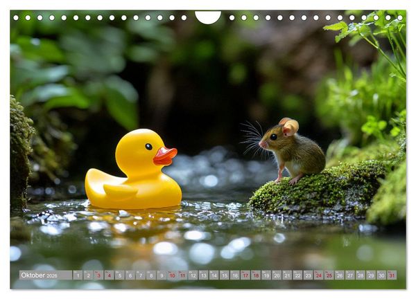 Produktbild: Gummienten auf Weltreise (Wandkalender 2026 DIN A4 quer), CALVENDO Monatskalender