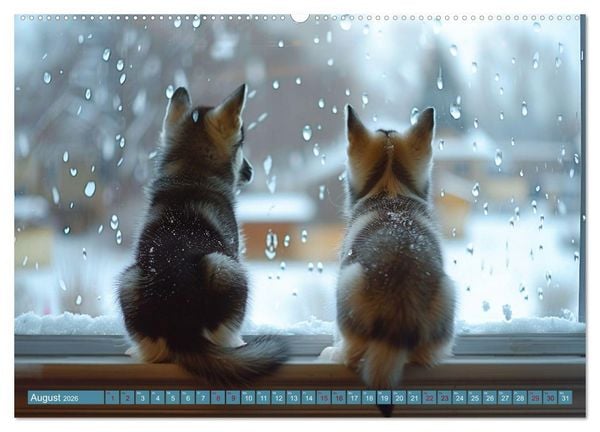 Produktbild: Schlittenhund Tr&auml;ume (hochwertiger Premium Wandkalender 2026 DIN A2 quer), Kunstdruck in Hochglanz