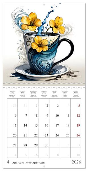 Produktbild: Enchanting mugs (Wall Calendar 2026 12 &times; 12 Inch) CALVENDO 12 Month Wall Calendar